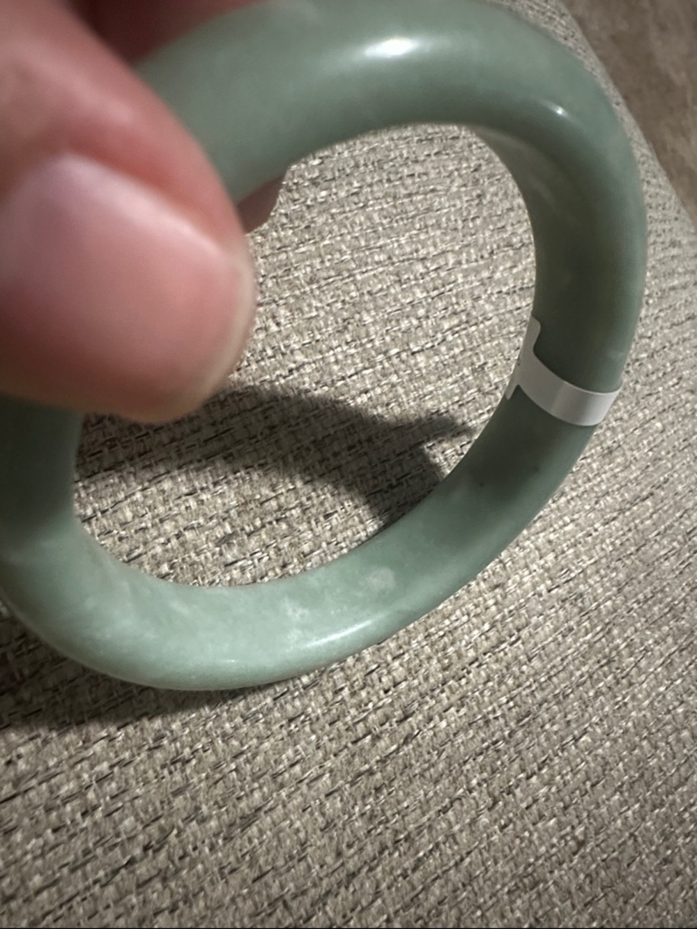 Green Jadeite Bangle Bracelet - Picture 4 of 4
